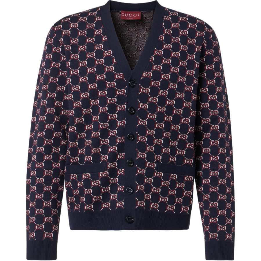 GUCCI GUCCI Monogrammed Button Up Cardigan