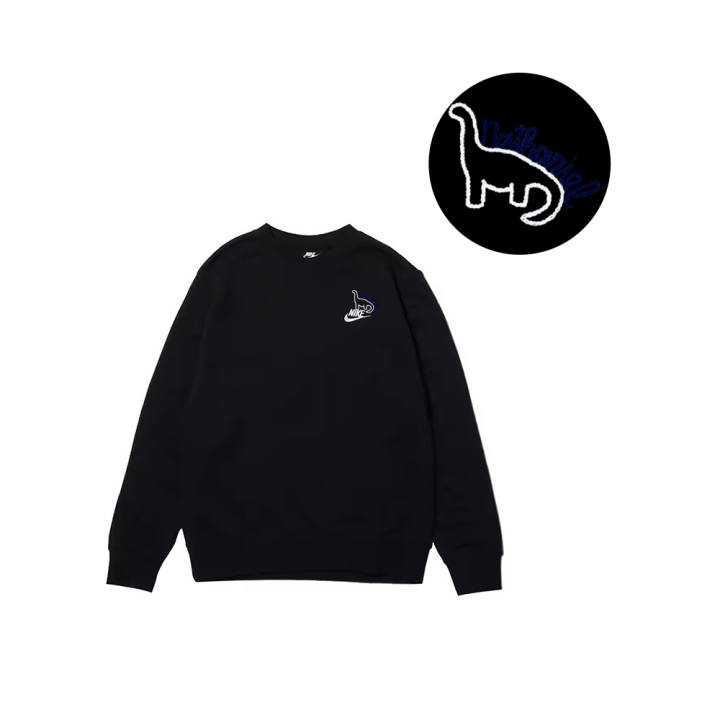 Nike Nike Sweatshirts Men's Black Crew Neck Moderate Regular