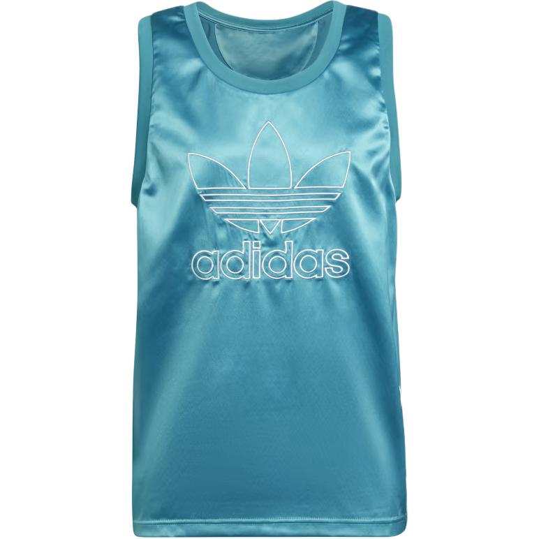 Adidas Originals Tank Tops Men's Blue Crew Neck Moderate Straight Fit