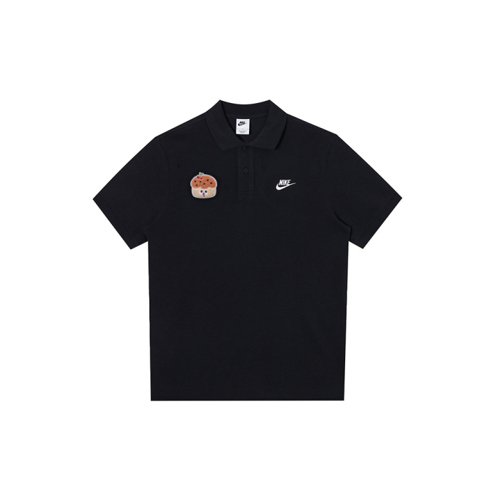 Nike Nike Polo Shirts Men's Black Polo Collar Moderate Straight Fit