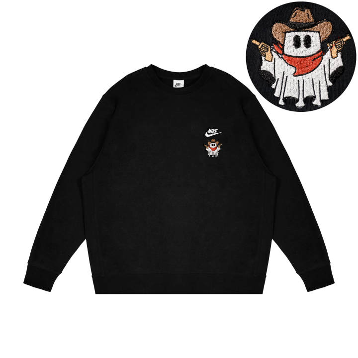 Nike Nike Sweatshirts Unisex Black Crew Neck Moderate Regular