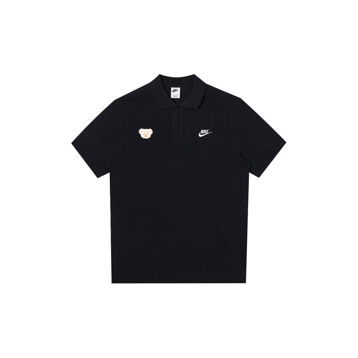 Nike Nike Polo Shirts Men's Black Polo Collar Moderate Straight Fit