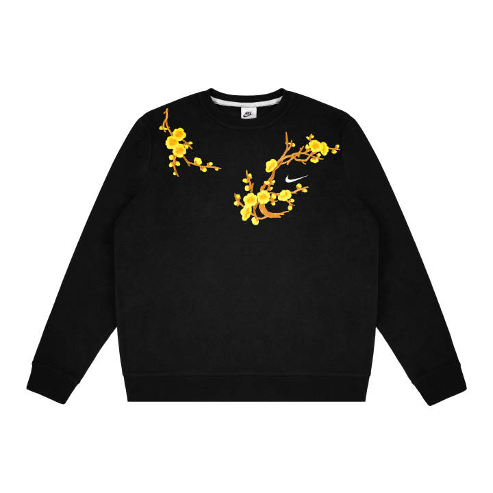 Nike Nike Sweatshirts Unisex Black Crew Neck Moderate Regular