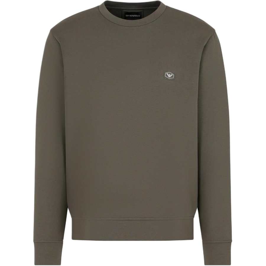 EMPORIO ARMANI Logo Patch Crewneck Sweatshirt
