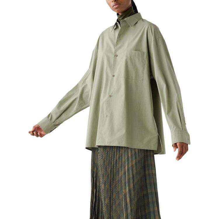UNIQLO C Collection FW24 Shirt Unisex Emerald Green