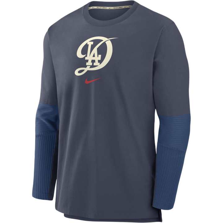 Nike Nike Los Angeles Dodgers Authentic Collection City Connect Player Men's Nike Dri-FIT Mlb Pullover Jacket