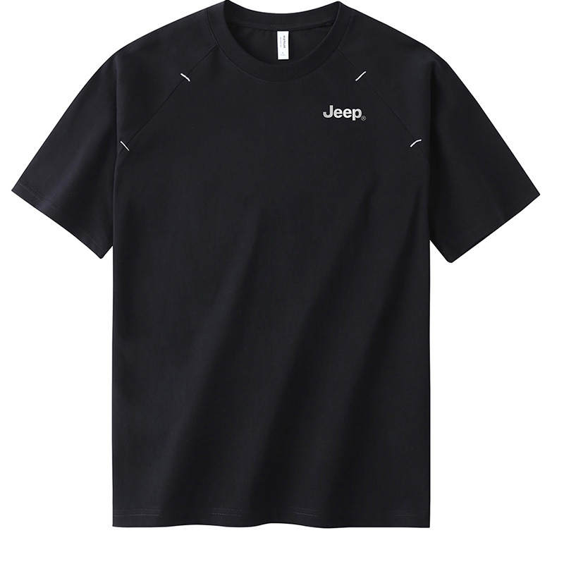 Jeep T Shirts Unisex Crew Neck Thin Straight Fit