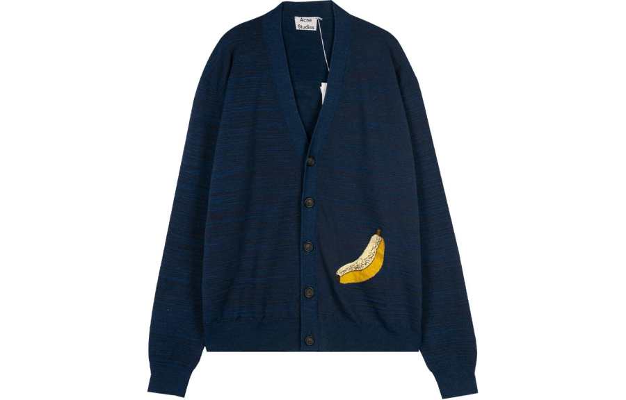 Acne Studios Acne Studios Sweaters Men's Blue V Neck Moderate