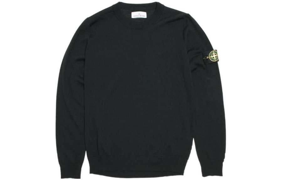 STONE ISLAND Logo Patch Crewneck Jumper
