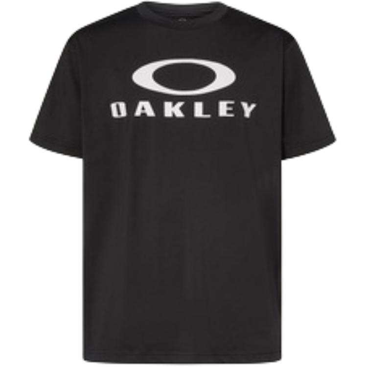 Oakley T Shirts Men's Black Crew Neck Moderate Straight Fit