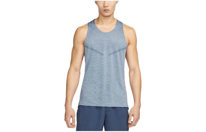 Nike Nike Tank Tops Men's Steel Blue Crew Neck Moderate Other