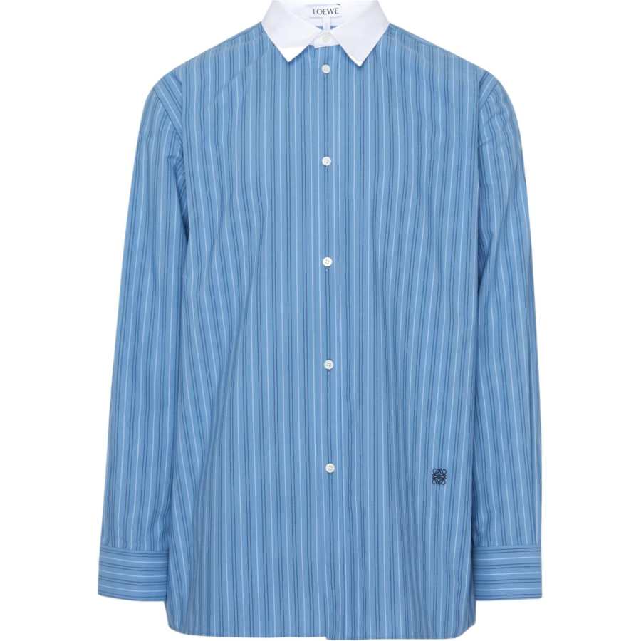 LOEWE LOEWE Striped Collared Button Up Shirt