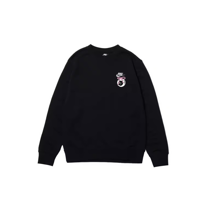 Nike Nike Sweatshirts Men's Black Crew Neck Moderate Regular