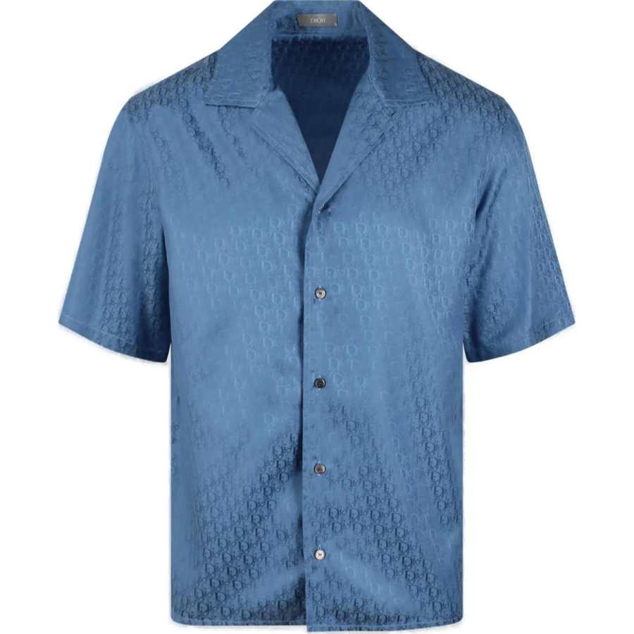 DIOR DIOR Homme All Over Logo Patterned Short Sleeved Shirt