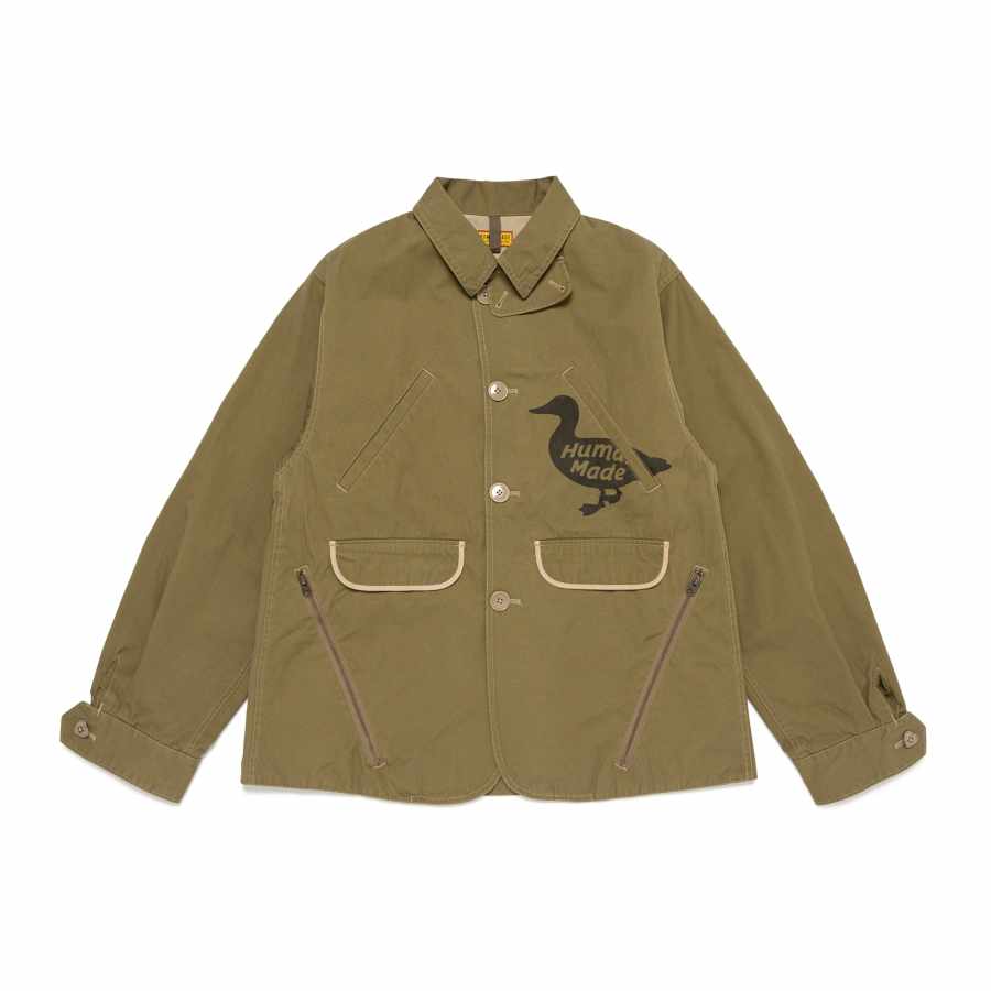 HUMAN MADE HUMAN MADE Duck print Button fastening Jacket