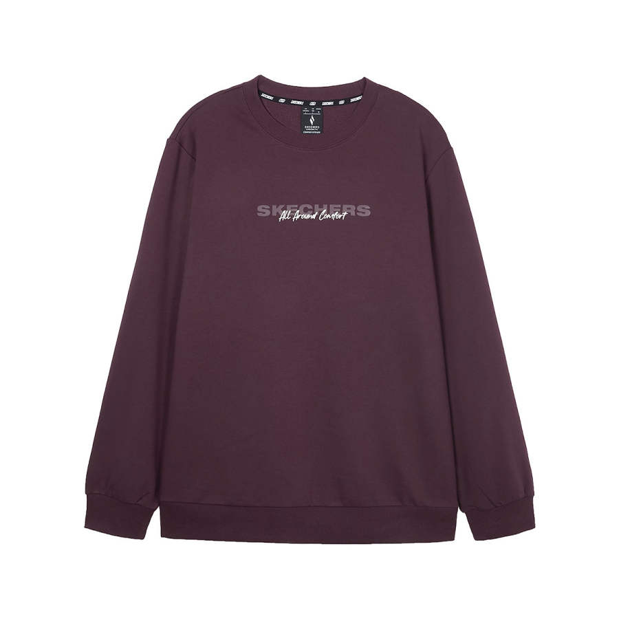 Skechers Sports League Collection Sweatshirt Unisex Fig Purple