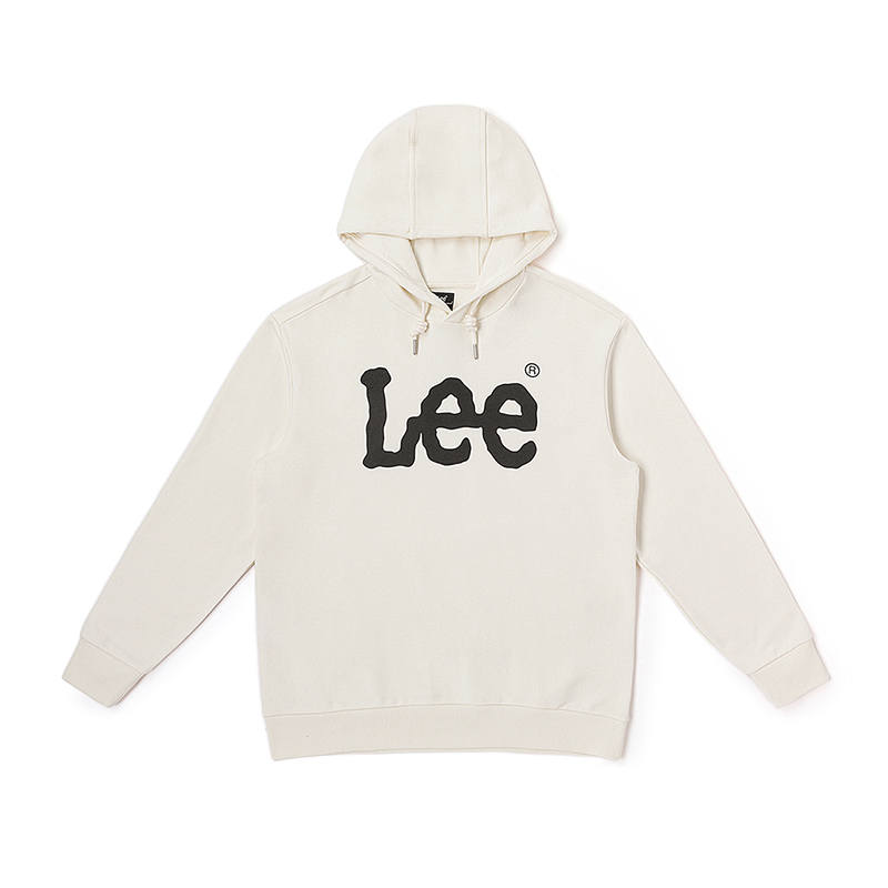 Lee Lee Sweatshirts Men's Ivory Hooded Moderate Regular