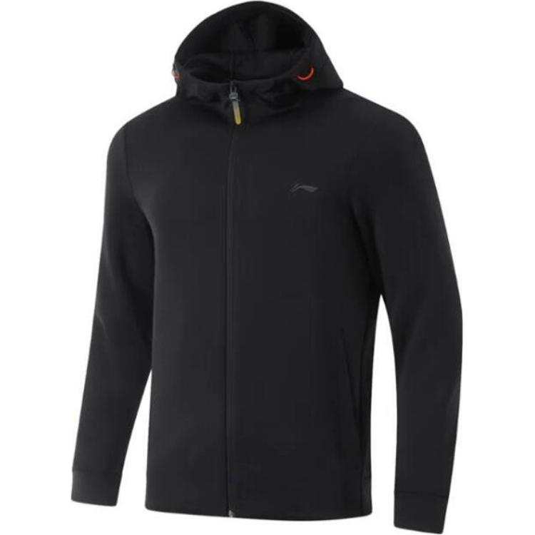 Li-Ning Li Ning Sweatshirts Men's Black Hooded Moderate Cardigan