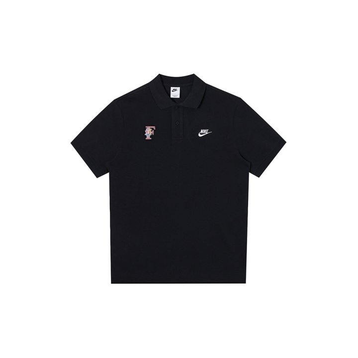 Nike Nike Polo Shirts Men's Black Polo Collar Moderate Straight Fit