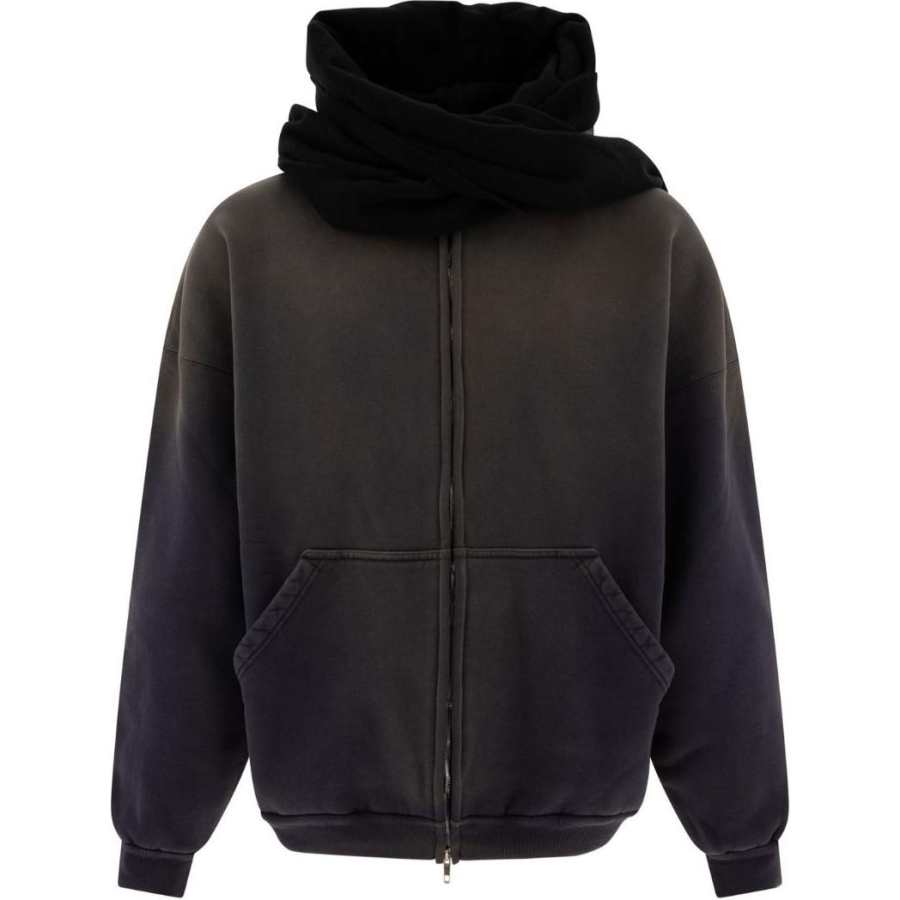 Balenciaga Scarf Detail Zip-Up Jacket