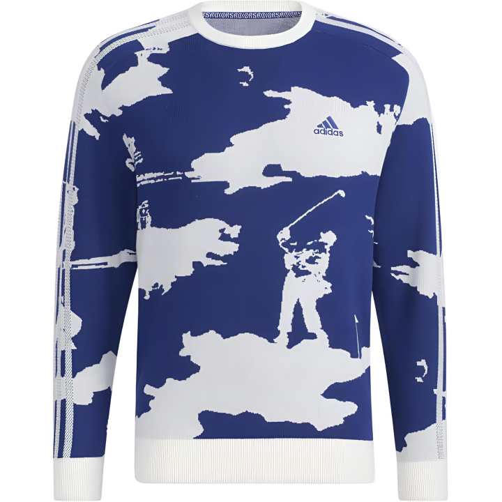 Adidas Adidas Sweaters Men's Blue Crew Neck Moderate Other