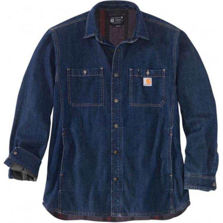 Carhartt Shirts Men's Blue Lapel Moderate Other