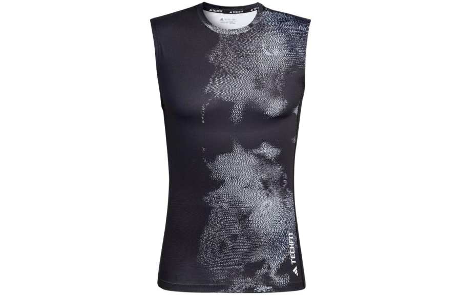 Adidas Adidas Tank Tops Men's Black Crew Neck Moderate Straight Fit