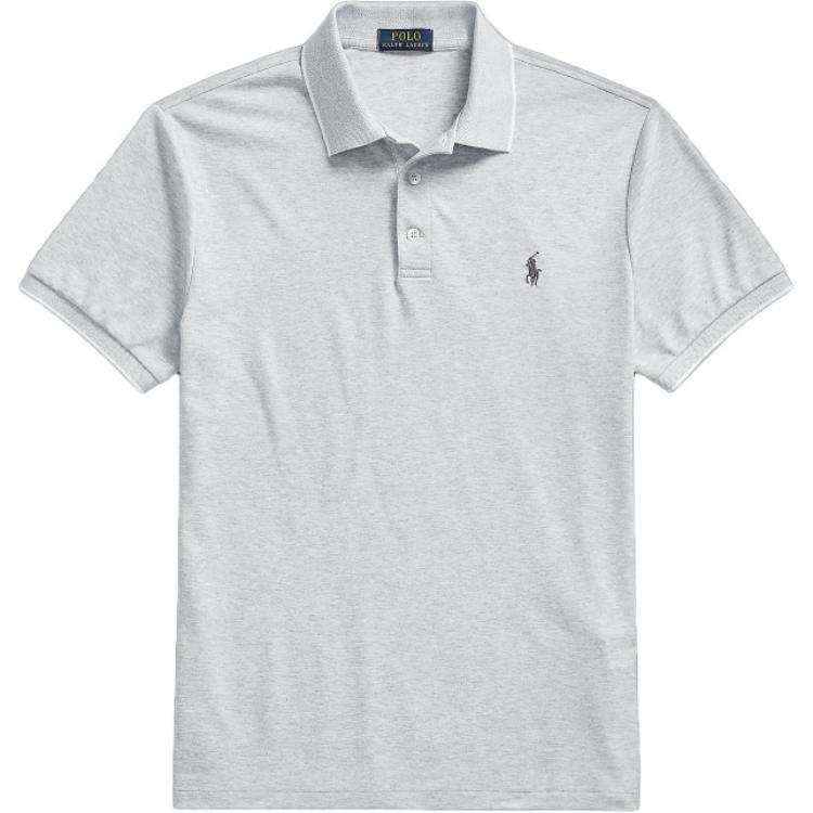 Polo Ralph Lauren Polo Shirt Custom Slim Fit Men's Light Gray