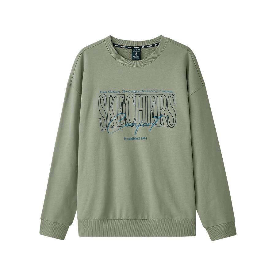 Skechers Sports League Collection Sweatshirt Unisex Laurel Oak Gray