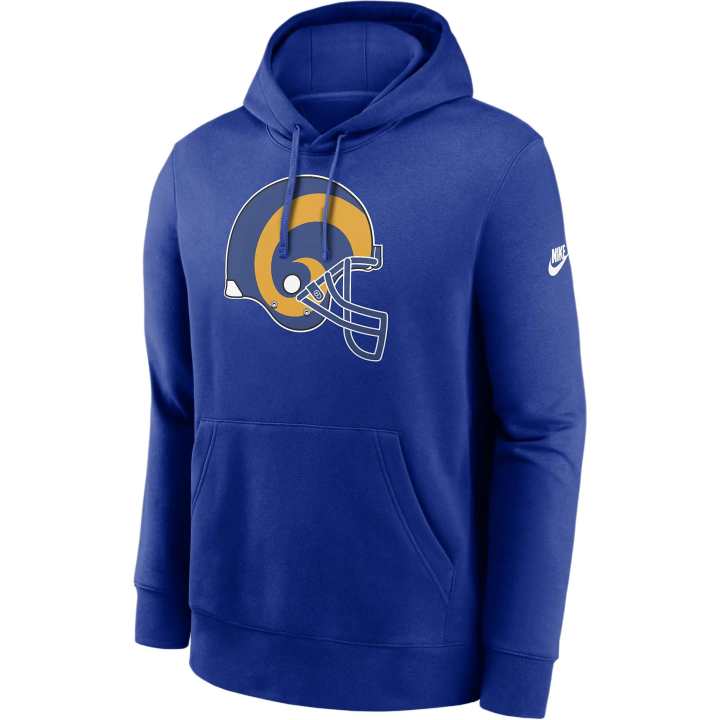 Nike Nike Los Angeles Rams Rewind Club Logo Men’s Nike Nfl Pullover Hoodie