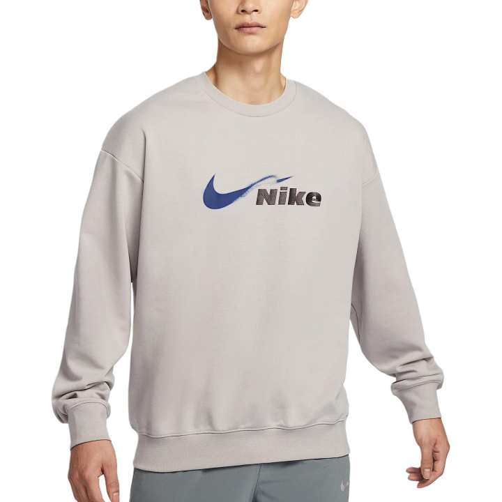 Nike Nike Dri Fit Track Club Sweatshirt Men's Preppy Gray/Blue Color Cavity/Medium