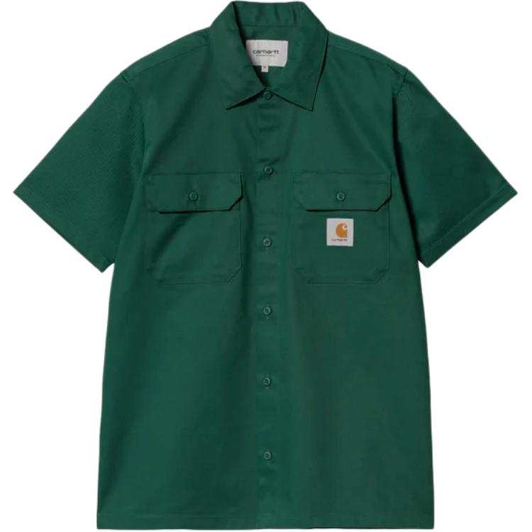 Carhartt WIP Shirts Men's Green Lapel Moderate Other
