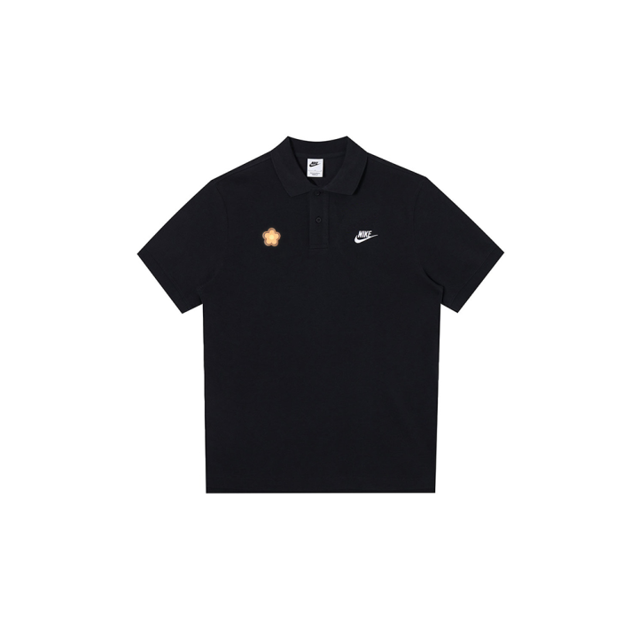 Nike Nike Polo Shirts Men's Black Polo Collar Moderate Straight Fit