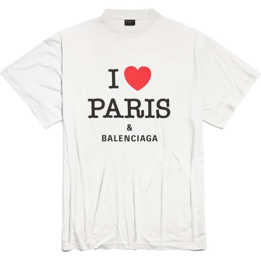 Balenciaga FW24 T Shirt Loose Fit Unisex White