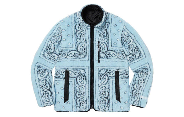 Supreme Supreme bandana-print reversible fleece jacket