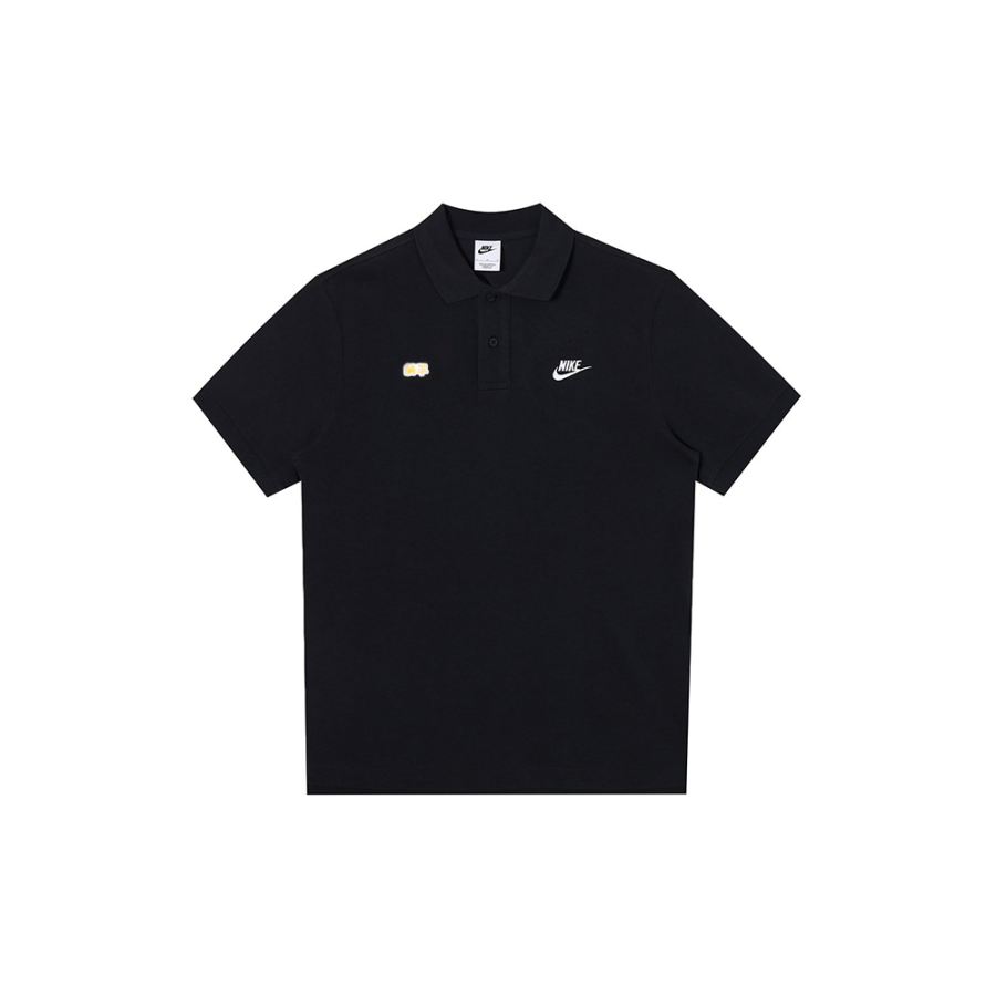 Nike Nike Polo Shirts Men's Black Polo Collar Moderate Straight Fit