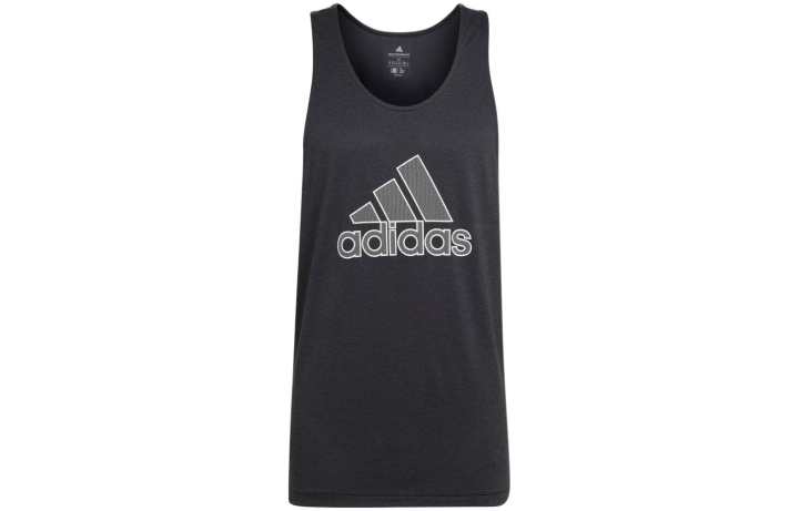 Adidas Adidas Tank Tops Men's Black Crew Neck Moderate Straight Fit