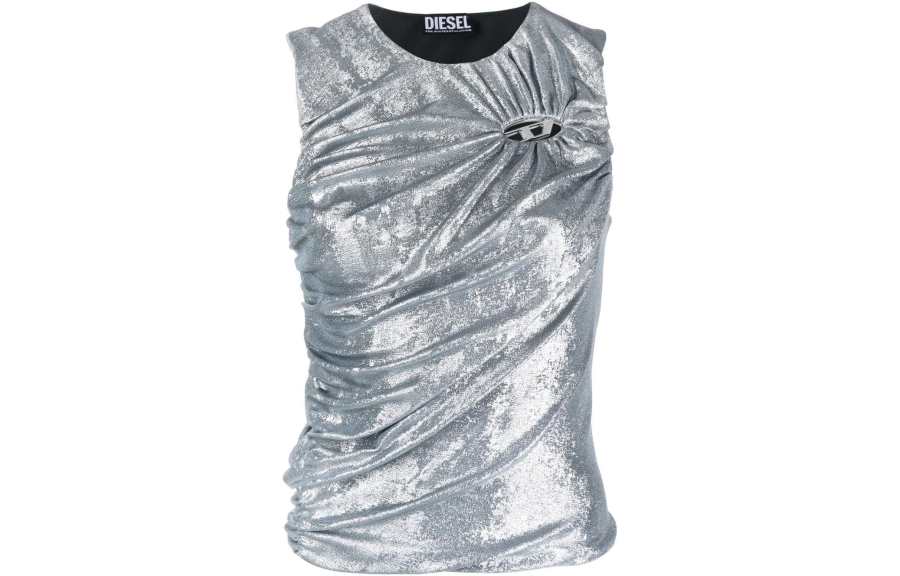 DIESEL DIESEL Tank Tops Women's Silver