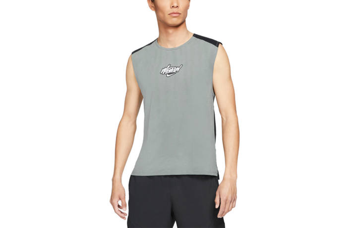 Nike Nike Tank Tops Men's Gray Crew Neck Moderate Straight Fit