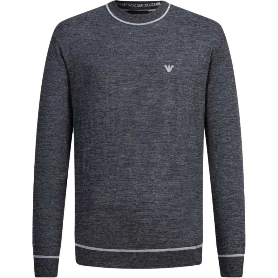 EMPORIO ARMANI Eagle Jacquard Crewneck Jumper