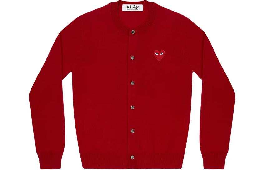 CDG Play CDG Play Sweaters Unisex Red Crew Neck Moderate