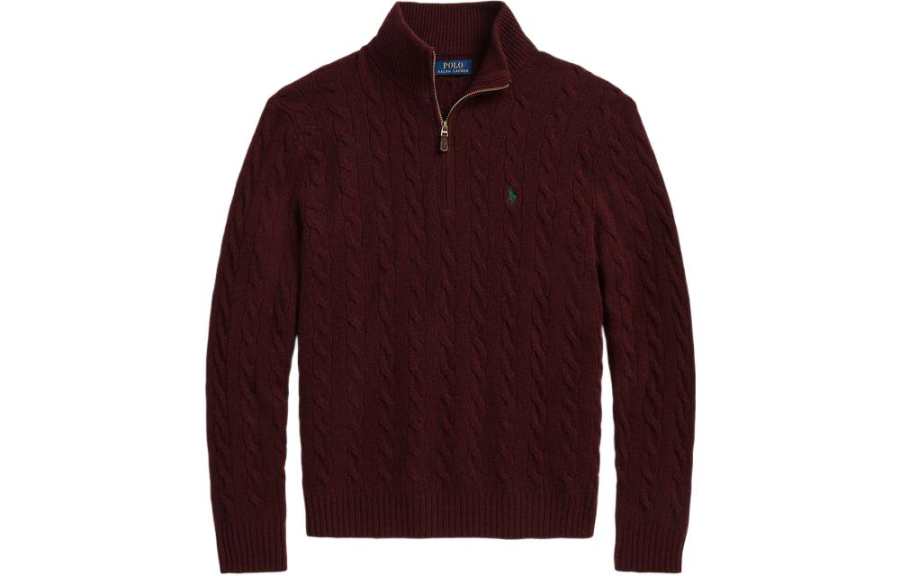 Polo Ralph Lauren cable-knit half-zip sweater