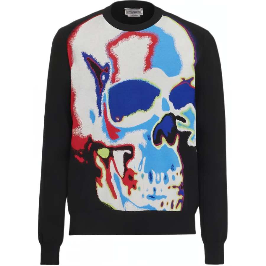 Alexander McQueen Skull Graphic Printed Crewneck Sweatshirt