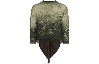 Maison Margiela scarf-detail bleached jumper