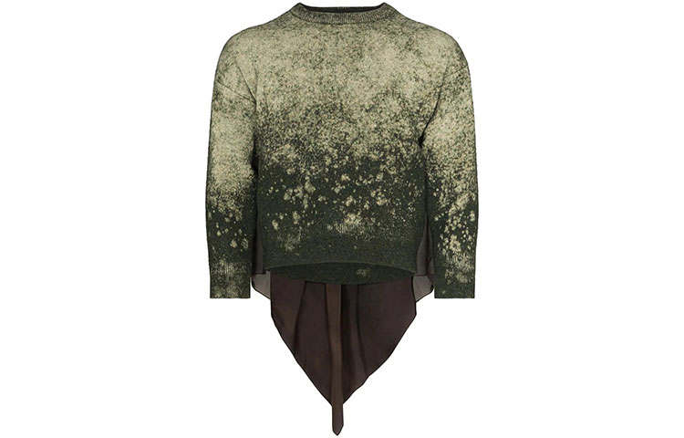 Maison Margiela scarf-detail bleached jumper