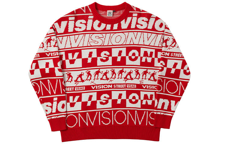 Vision Street Wear Sweater Unisex Red