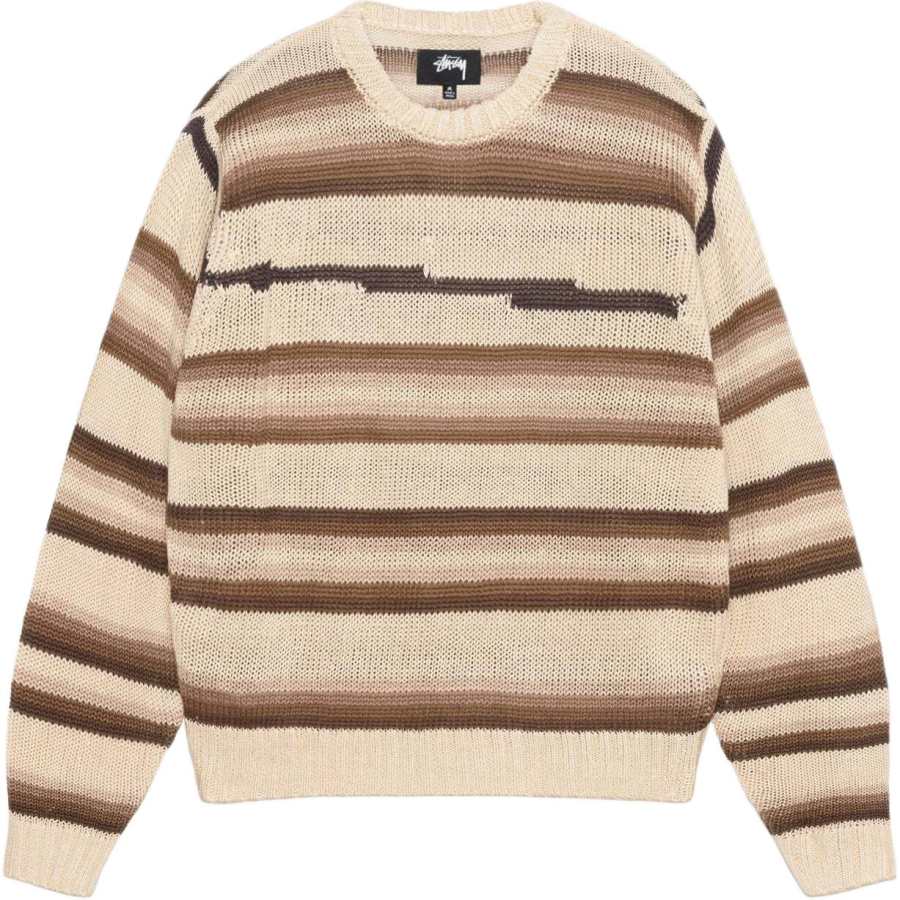 Stussy Tonal Stripe Linen Sweater
