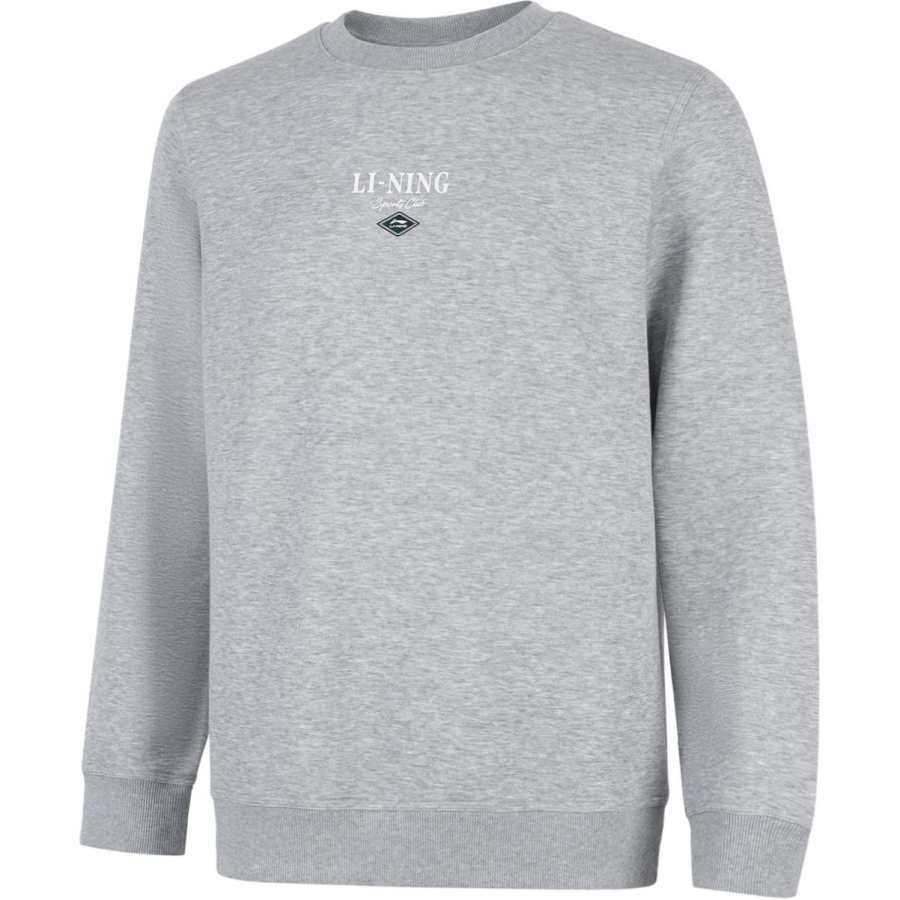 Li-Ning Li Ning Sports Life Collection Sweatshirt Men's BC17 Heather Gray