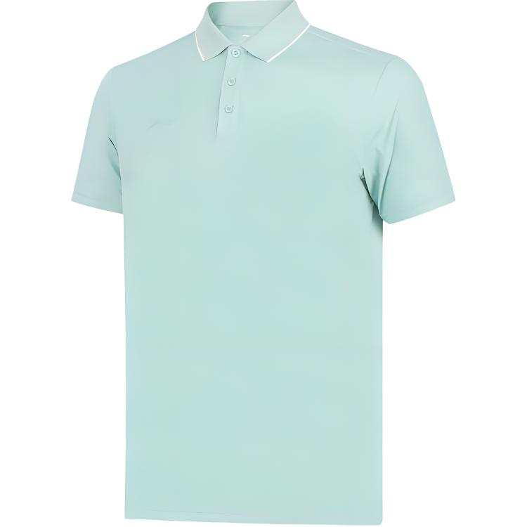 Li-Ning Li Ning Polo Shirt Men's Light Cyan Green