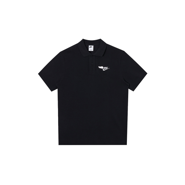 Nike Nike Polo Shirts Men's Black Polo Collar Moderate Straight Fit